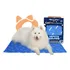 Tapete Gelado Pet Refrescante 110x70cm Para Cachorros E Gato Portátil Mecg Pet Gel Comfort