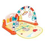 Tapete Ginásio De Atividades Para Bebê Piano Lumi Maxi Baby - Laranja