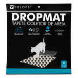 Tapete Higiênico M Coletor De Areia Para Gato 41x59cm Cinza