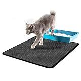 Tapete Higiênico Para Gato Coletor De Areia M 45 X 60cm Cor Preto