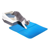 Tapete Higiênico Para Gatos Areia Anti Sujeira G 68x56 Cm
