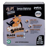 Tapete Higiênico Super Secão Black Premium Slim 50 Unidades