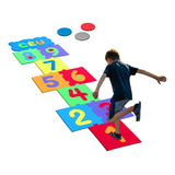 Tapete Infantil Amarelinha Eva 13 Pçs Evamax 29x29 Cm 8mm