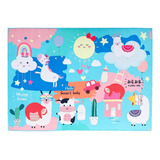 Tapete Infantil Animais Baby 100x140cm Belga Kids
