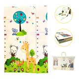 Tapete Infantil Dobravel Impermeável Dupla Face Bebe