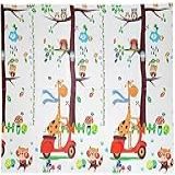 Tapete Infantil Pista Urso Girafa Elefante Circo Bambi Tatame Infantil Para Bebê Emborrachado Dobrável Macio Dupla Face Educativo De Atividades Para Bebê Portátil 1 5x2m PREMIUM PRATITO Girafa 