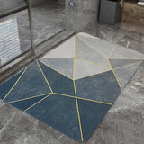 Tapete Mágico Antiderrapante Banheiro Super Absorvente Cor 209 Geométrico