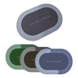 Tapete Magico Antiderrapante Super Absorvente Oval Casa Box