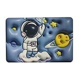 Tapete Mágico Infantil 3D Astronauta No Espaço 60x40cm