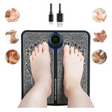 Tapete Massageador Elétrico Digital Fisioterapia Pés Ems Cor Preto 110v 220v