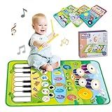 Tapete Musical Interativo Educativo Infantil Com Baquetas  6 Sons De Animais E 6 Instrumentos Musicais 