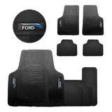 Tapete Para Carros Ford Jogo Borracha Flexível Durável