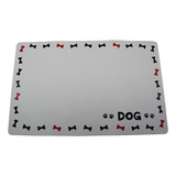 Tapete Para Comedouro De Pets Branco Cat Dog Absorvente Vo6