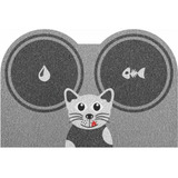 Tapete Para Pet Comedouro Ração Gato 60x40 Antiderrapante