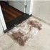 Tapete Para Porta 0,60x0,40 Entrada Sala Quarto Rapido Cor Bege Mesclado Escuro Desenho Do Tecido Peludo