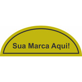 Tapete Personalizado Meia Lua Logomarca 125x75