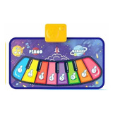 Tapete Piano Musical Números Infantil Teclado Com Som Cor Colorido A Pilha