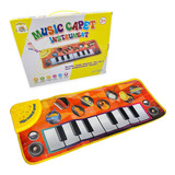 Tapete Piano Teclado Musical Grande Infantil Crianças Bebe