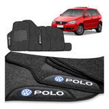 Tapete Polo 2007 A 2016 Hatch Sedan Carpete Grafite Bordado