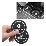 Tapete Porta Copos Automotivo Renault Sandero Fluence Captur