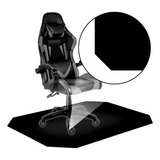 Tapete Protetor De Cadeira Gamer Design Borda Único Comprimento 120 Cm Cor Preto Desenho Do Tecido Gamer Com Borda Largura 85 Cm