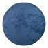 Tapete Redondo Apollo 2x2 Azul Prata Têxtil