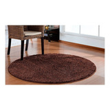 Tapete Redondo Sala Quarto Classic 100 X 100 Castor Marrrom Comprimento 1 M Cor Marrom Castor Desenho Do Tecido Liso Largura 1 M