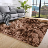 Tapete Sala Quarto 2 00x2 50 Shaggy Luxuoso Peludo Fofinho Tabaco Mesclado Casa Laura Enxovais