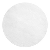 Tapete Shaggy Redondo Bege 200cm Sala Quarto Ultra Macio