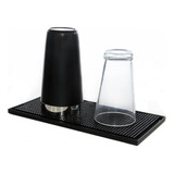 Tapete Shaker Mat Bar Esteira Borracha Preto 30x15cm