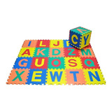 Tapete Tatame Eva Infantil Letras 26pc Emborrachado Grosso