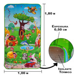 Tapete Tatame Infantil Atividades Educativo Térmico 1mx1 8m