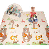Tapete Tatame Infantil Emborrachado Dobrável Dupla Face 6mm
