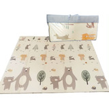 Tapete Tatame Infantil Emborrachado Dobrável Dupla Face 6mm