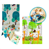 Tapete Tatame Infantil Emborrachado Dobrável Dupla Face 8mm