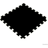 Tapete Tatame Placa De Eva 1x1 Metro 10mm Preto Tatami