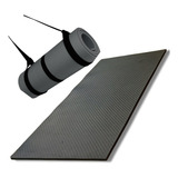 Tapete Yoga Mat Pilates Eva Esteira De Yoga 160x50cm 10mm Cor Preto