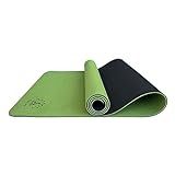 Tapete Yoga Mat TPE Dupla Camada Ecológico E Biodegradável Fitness Pilates 183x61cm 6mm