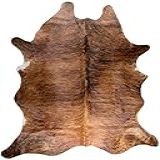 Tapetes De área De Couro Bovino Natural Kobe Para Sala De Estar E Quarto Tapete 100 De Vaca Feito à Mão Com Pilha Baixa Tapete De Casa E Escritório Resistente A Queda Malhado Médio 1 8 M X 2 1 M