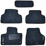 Tapetes De Carpete 05 Peças- Cinza -Grafite- - Hyundai Santa Fé 2014 5 Lugares