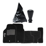 Tapetes Kit Coifa Preta Manopla Bola Câmbio Peugeot 206