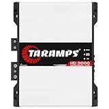 Taramp's Taramps Hd 3000 2 Ohms 1 Canal 3000 Watts Rms Max Full Range Car Audio, Monobloco, Indicador De Monitor Led, Amplificador Classe D, Crossover, Amplificador Branco 3k