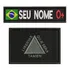 Tarja Bordada Fecho De Contato-nome + Bandeira Minas Gerais