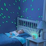 Tarklanda Despertador Infantil Projetor Lua Estrelas Despertador Luz Noturna Com Mudança De 7 Cores Soneca Controle De Temperatura Para Quarto De Crianças Relógio Digital Para Meninas Meninos 