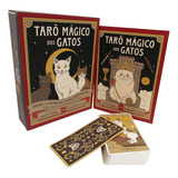 Tarô Mágico Dos Gatos Livro Ilustrado Baralho Com 78 Cartas