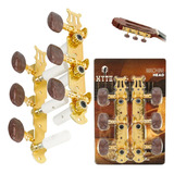 Tarraxa Dourada Violão Cordas Nylon Clássico Pino Grosso Pro