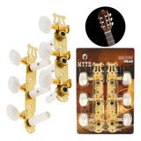 Tarraxa Dourada Violão Cordas Nylon Clássico Pino Grosso Pro