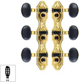 Tarraxa Strinberg Pino Grosso Violão Nylon Douradas Cm33gd