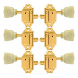 Tarraxa Tarracha Gotoh Sd90 Guitarra Les Paul 3x3 Dourada