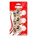 Tarraxas Deluxe Profissional Dourada Para Violao Nylon Clássico 18 Dentes Pino Grosso